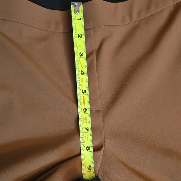 Theory Thaniel Deep Hazelnut Kenett Elastic Pull On Strech Slim Pants, S/ 4 NWT - Picture 10 of 16